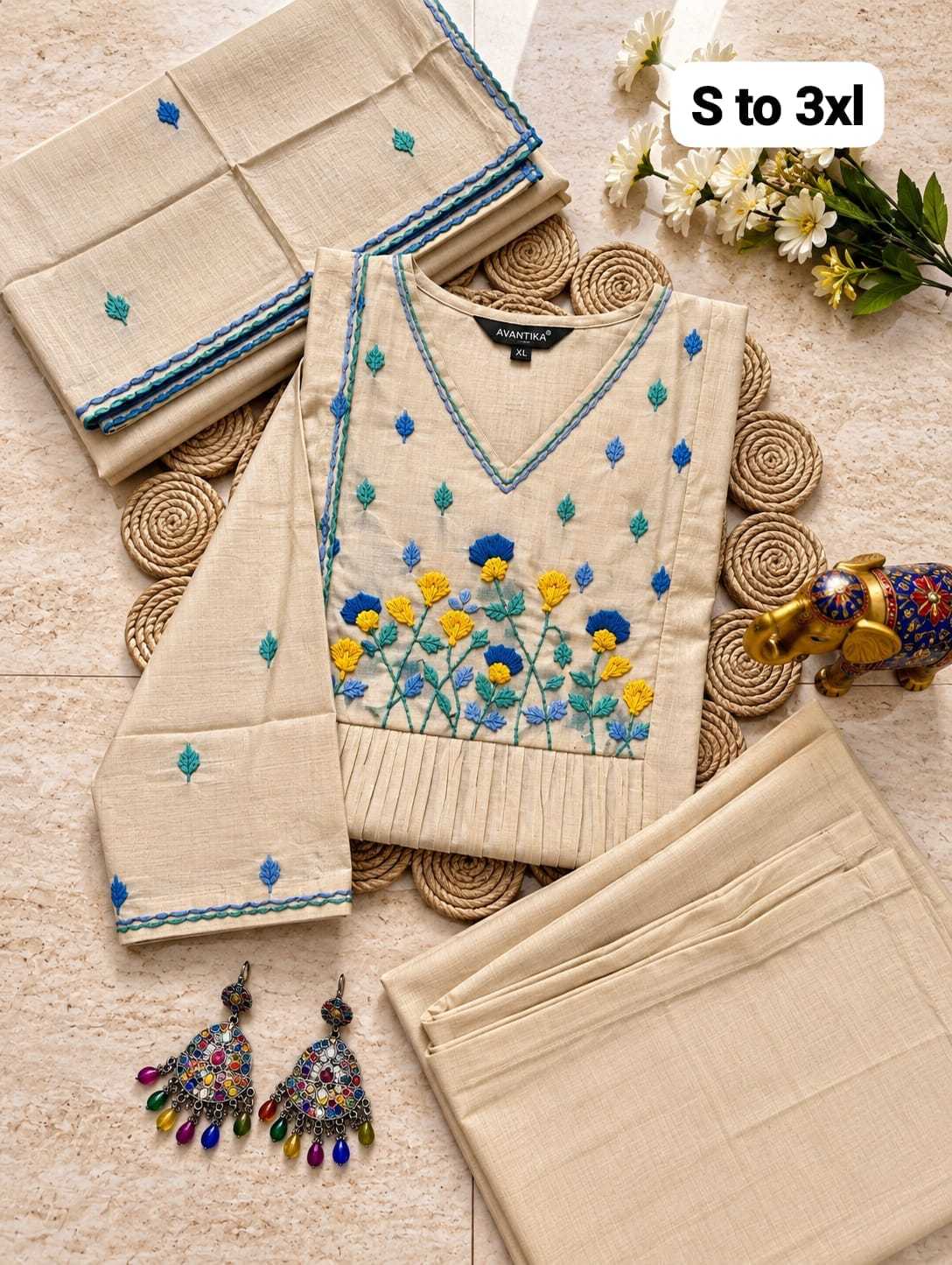 Nisha Chanderi Soft Anarkali Kurti