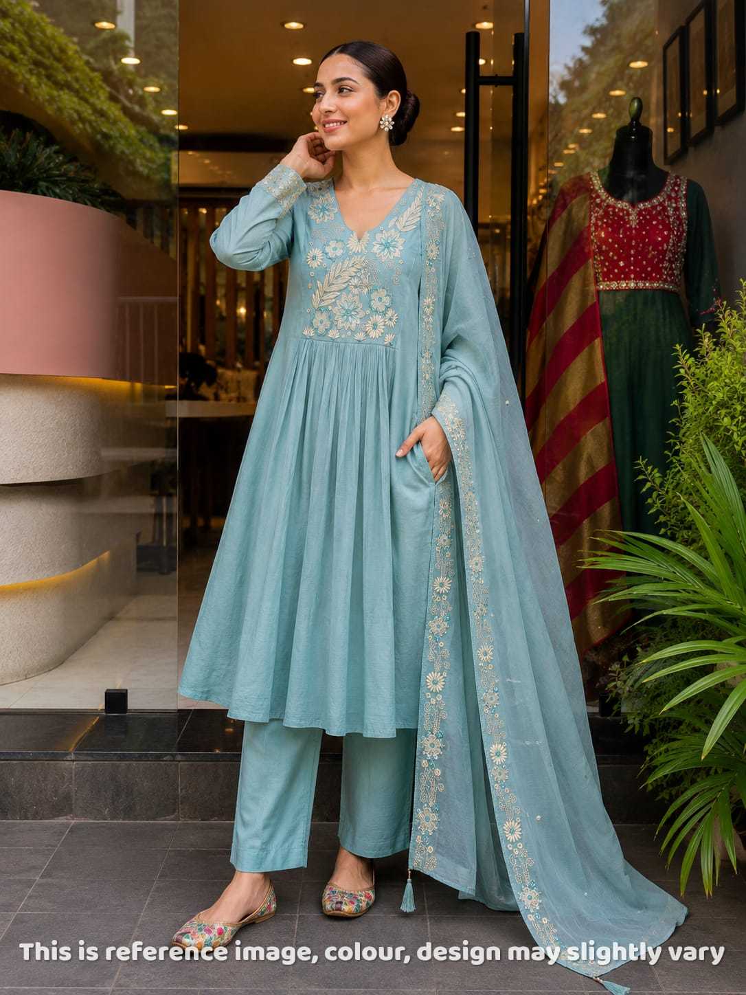 Nishtha Chanderi Soft Designer Kurti