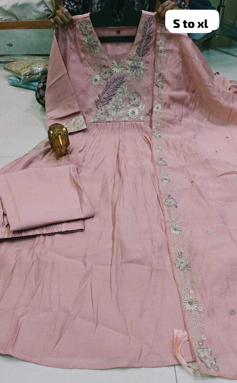 Nishtha Chanderi Soft Designer Kurti
