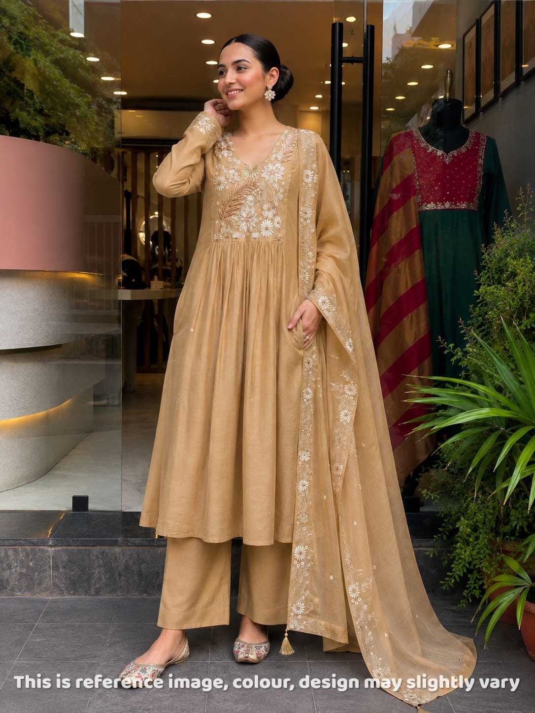Nishtha Chanderi Soft Designer Kurti