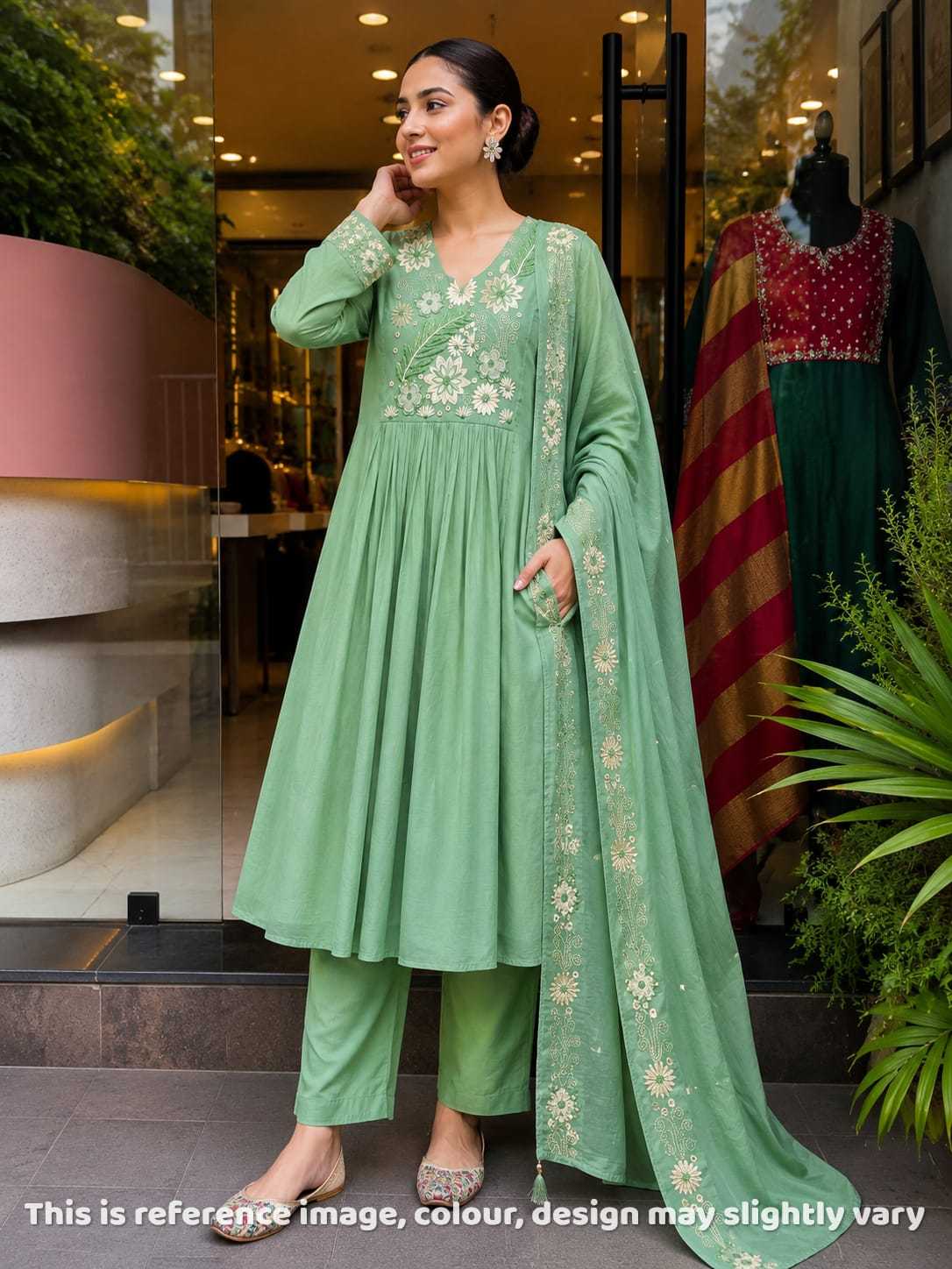 Nishtha Chanderi Soft Designer Kurti