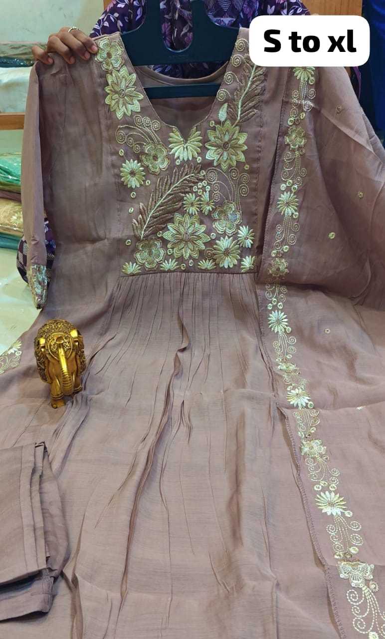 Nishtha Chanderi Soft Designer Kurti