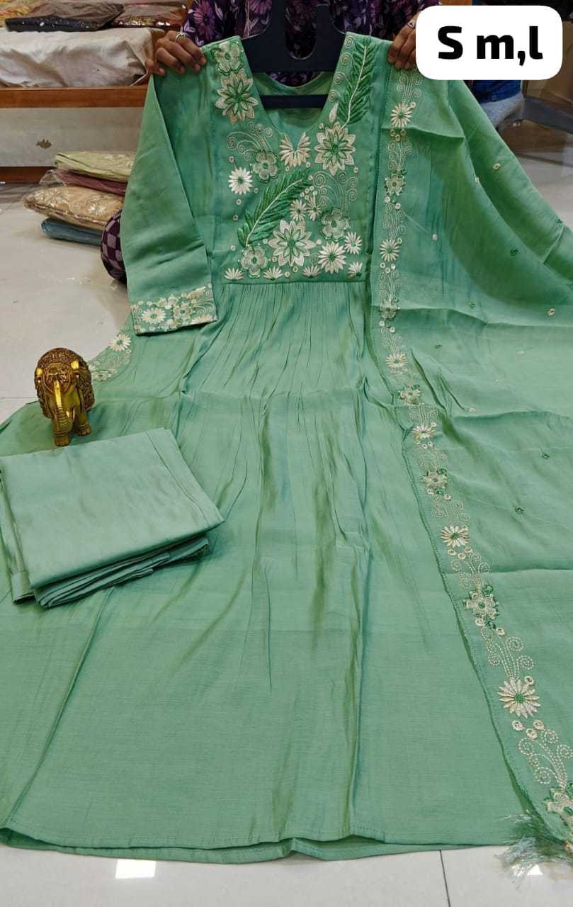 Nishtha Chanderi Soft Designer Kurti