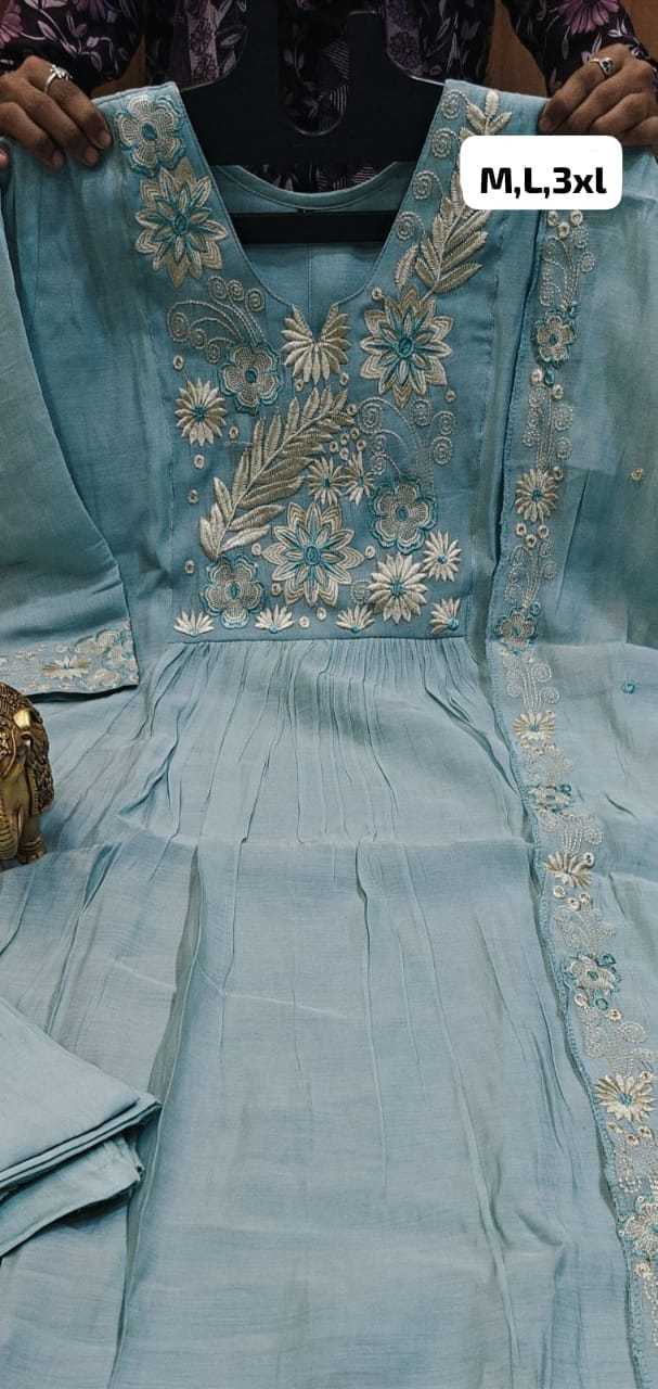 Nishtha Chanderi Soft Designer Kurti