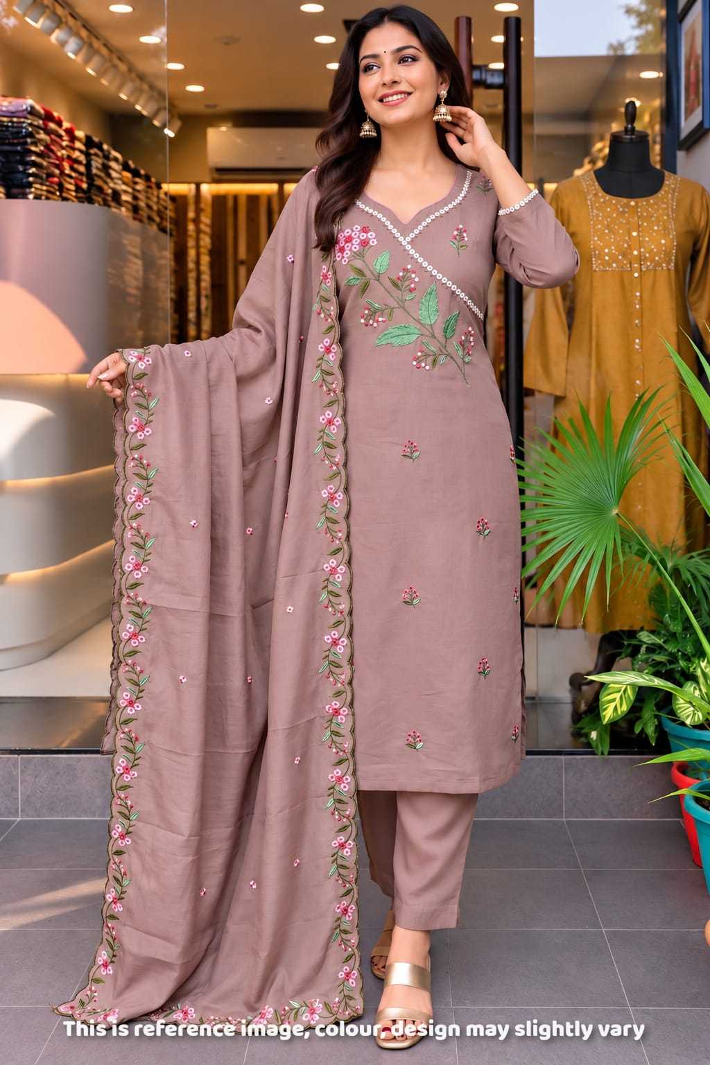 Vinaya Chanderi Soft Designer Kurti