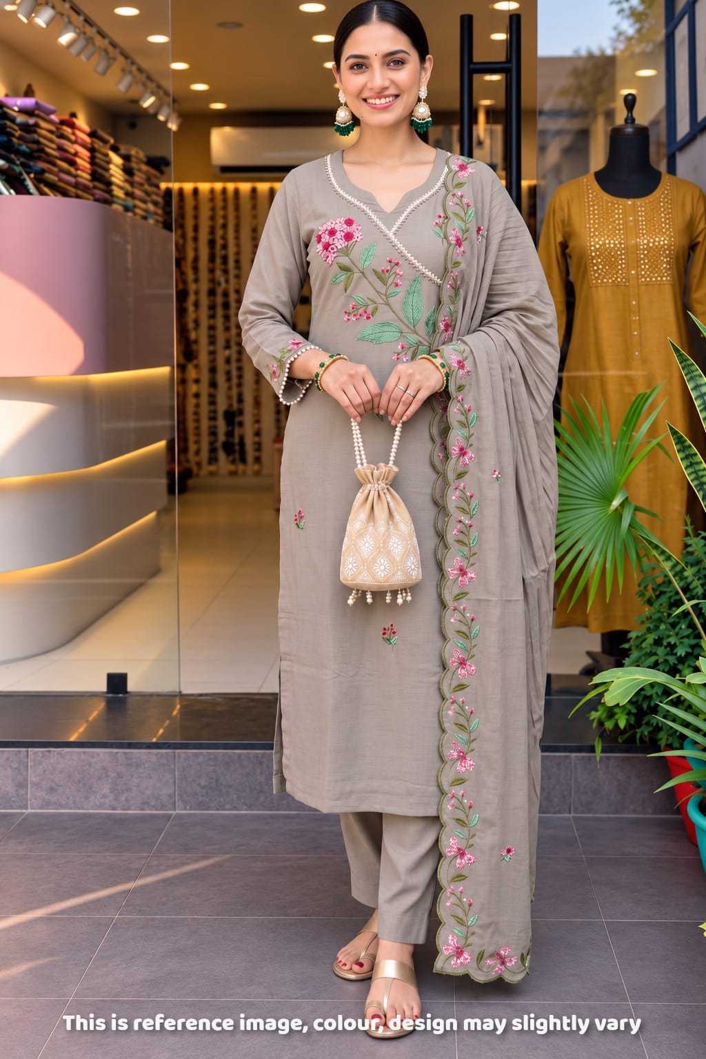 Vinaya Chanderi Soft Designer Kurti