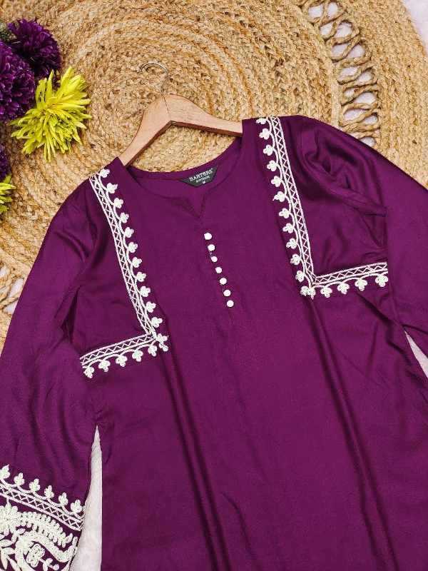 Heavy Rayon Embroidery Suit
