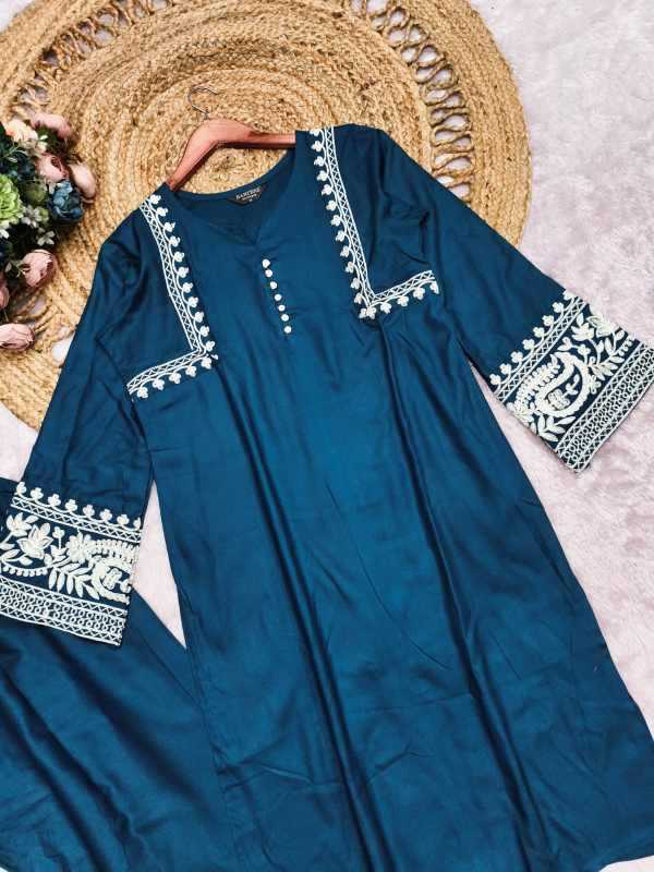 Heavy Rayon Embroidery Suit