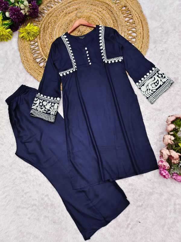 Heavy Rayon Embroidery Suit