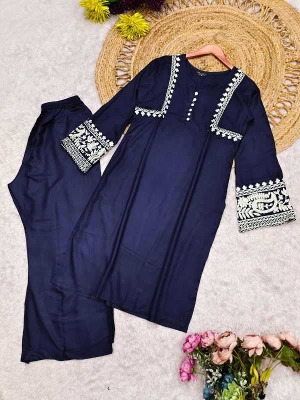 Heavy Rayon Embroidery Suit