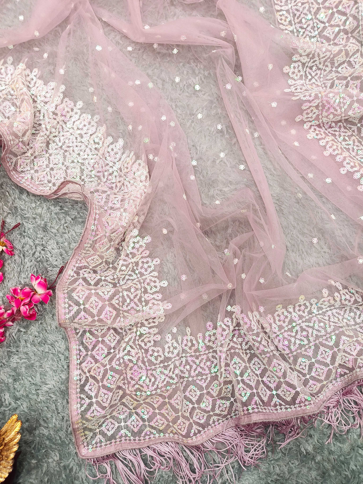 Soft Net Designer Saree 5335
