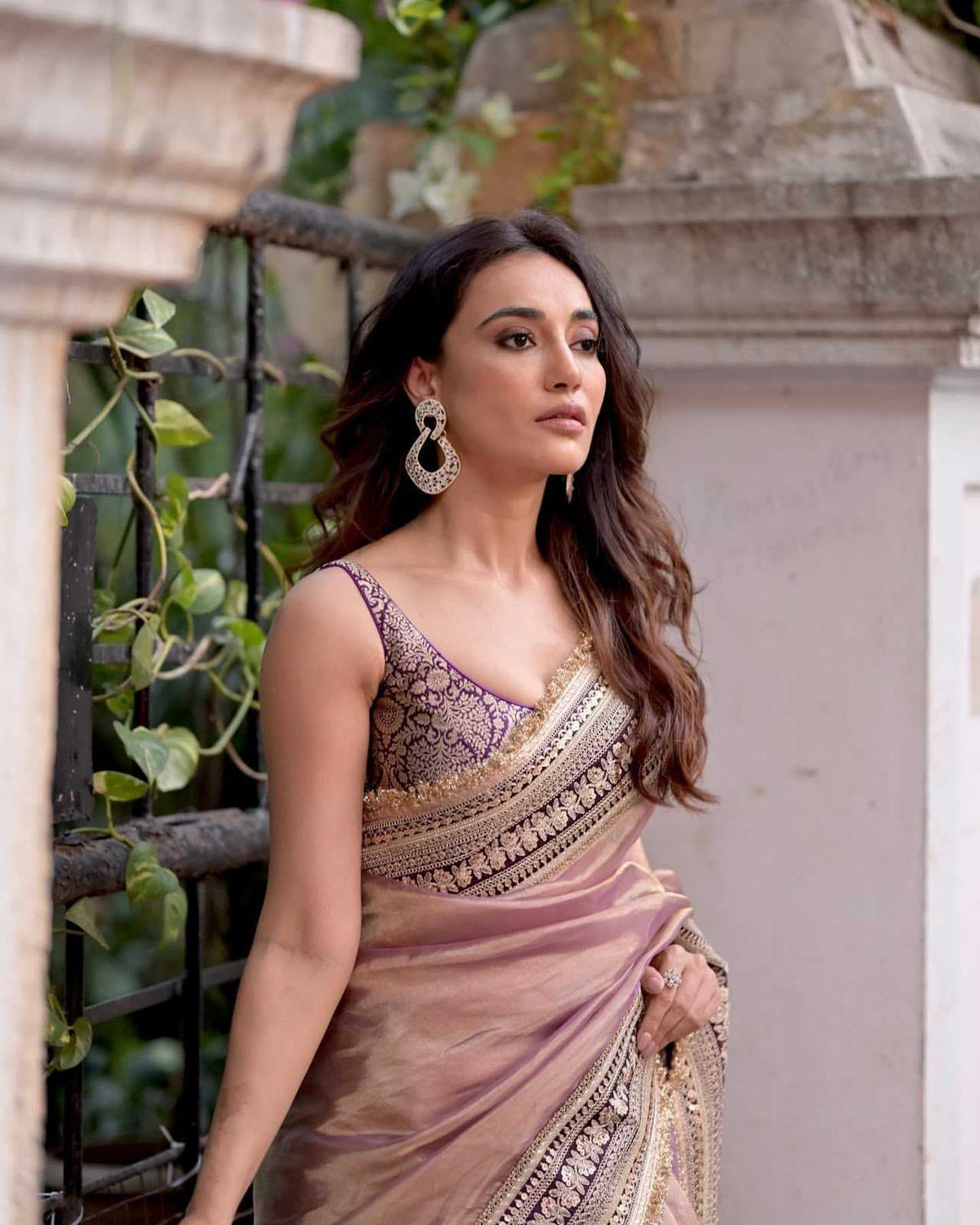 Twill Net Designer Saree