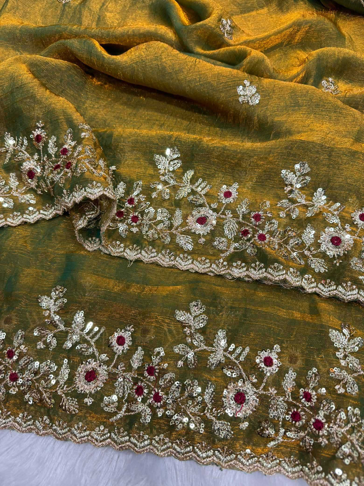 Chiffon Sequence Saree