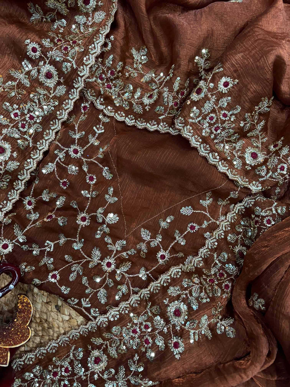 Chiffon Sequence Saree
