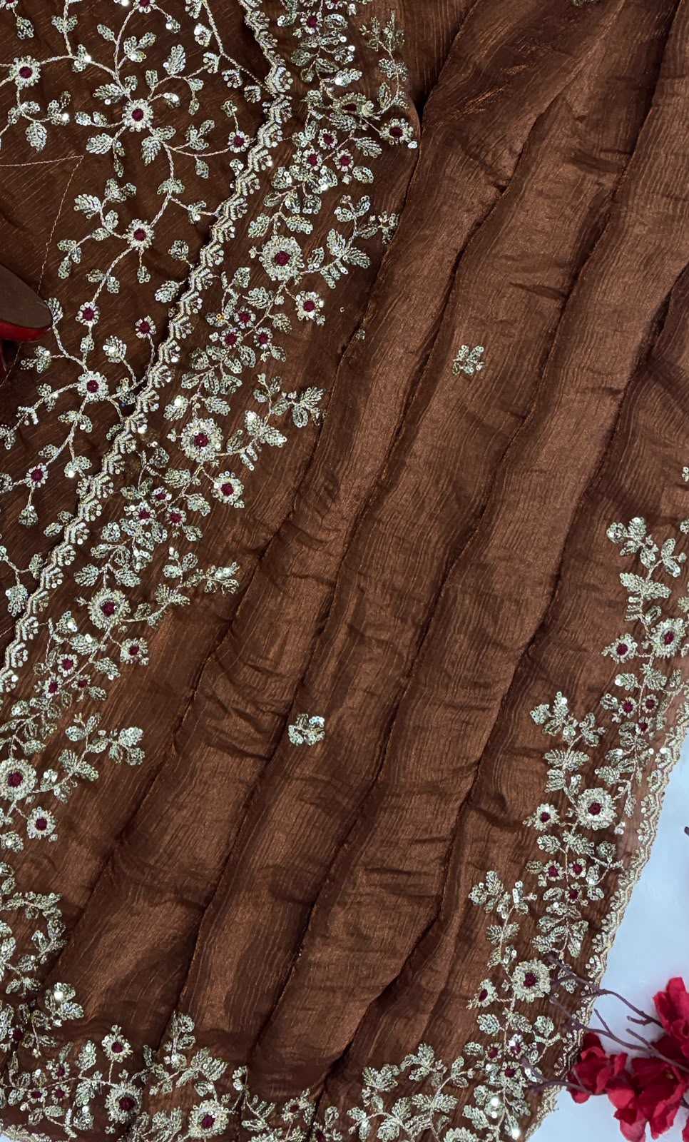 Chiffon Sequence Saree