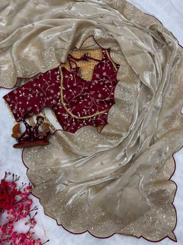 Jimmy Choo Designer Saree 5477