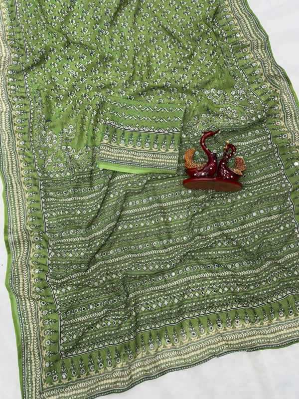 Faux Georgette Saree in Blue