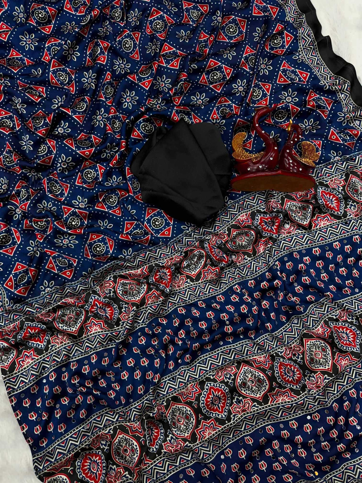 Japan Sartin Printed Saree