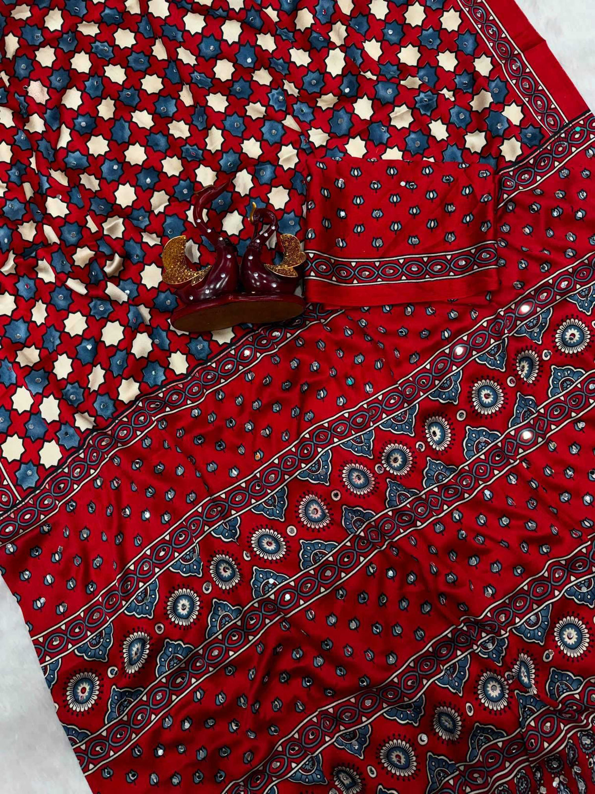 Japan Sartin Printed Saree