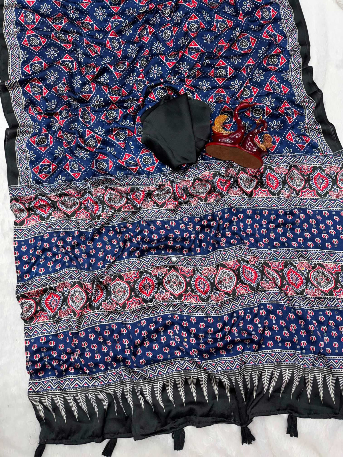 Japan Sartin Printed Saree