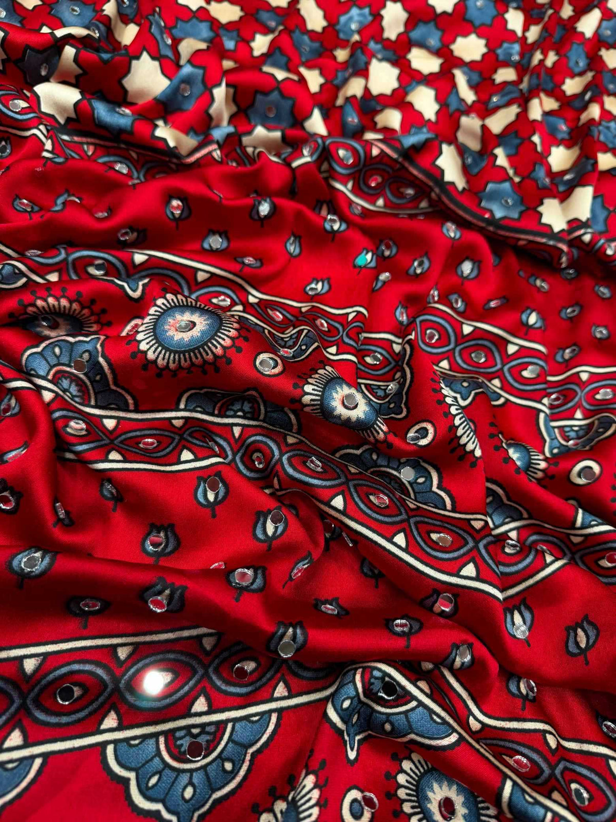 Japan Sartin Printed Saree