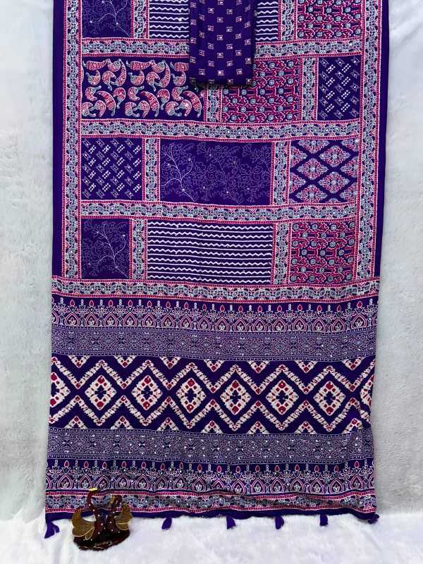 Satin Printed Saree