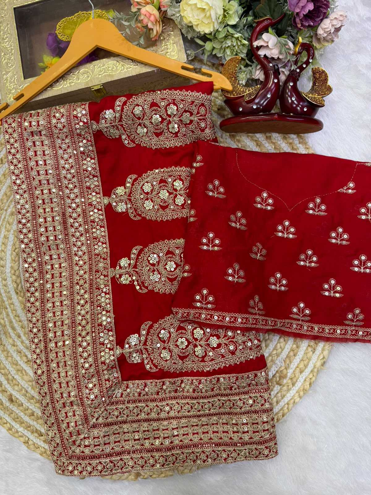 Vichitra Silk Party Wear Saree