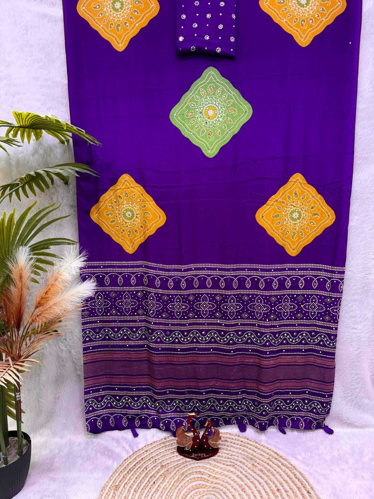 Satin Printed Saree