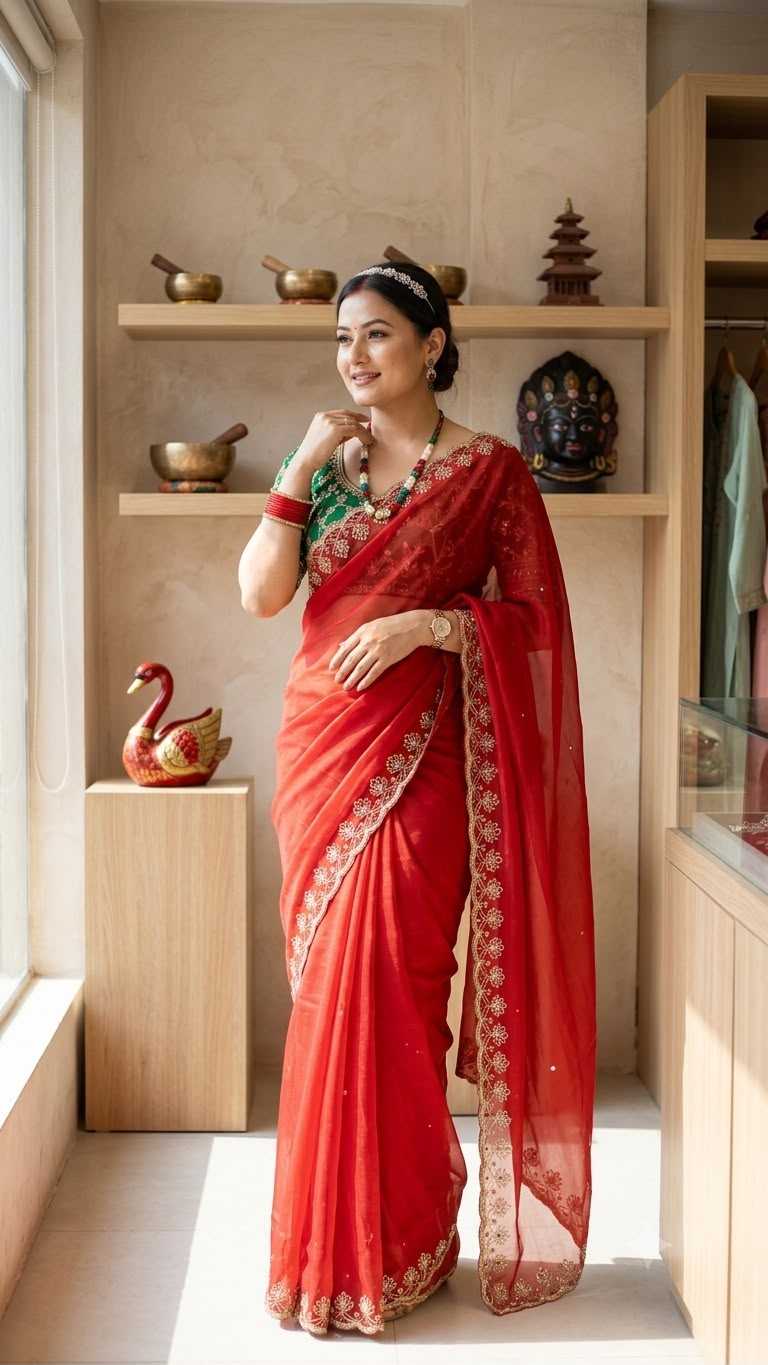 Georgette Saree 5609