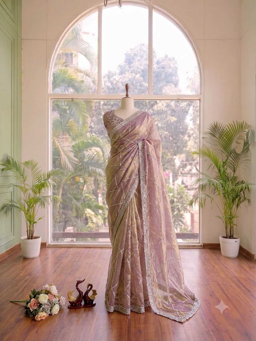 Space Silk Party Wear Saree