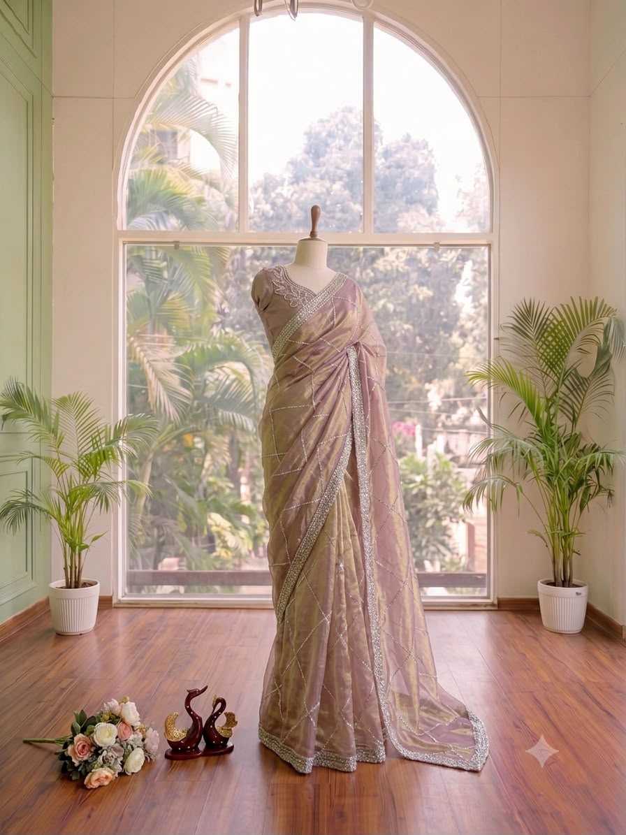 Space Silk Party Wear Saree