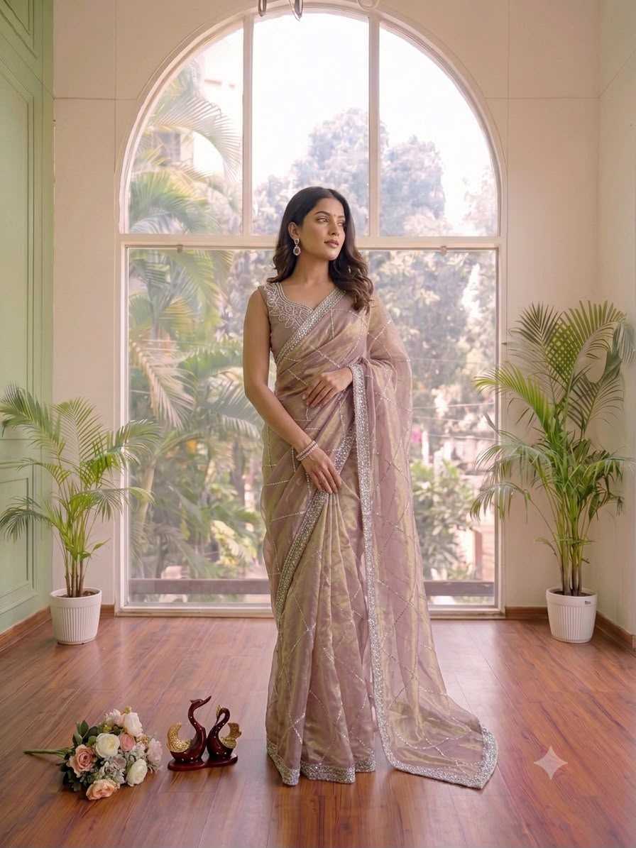 Space Silk Party Wear Saree