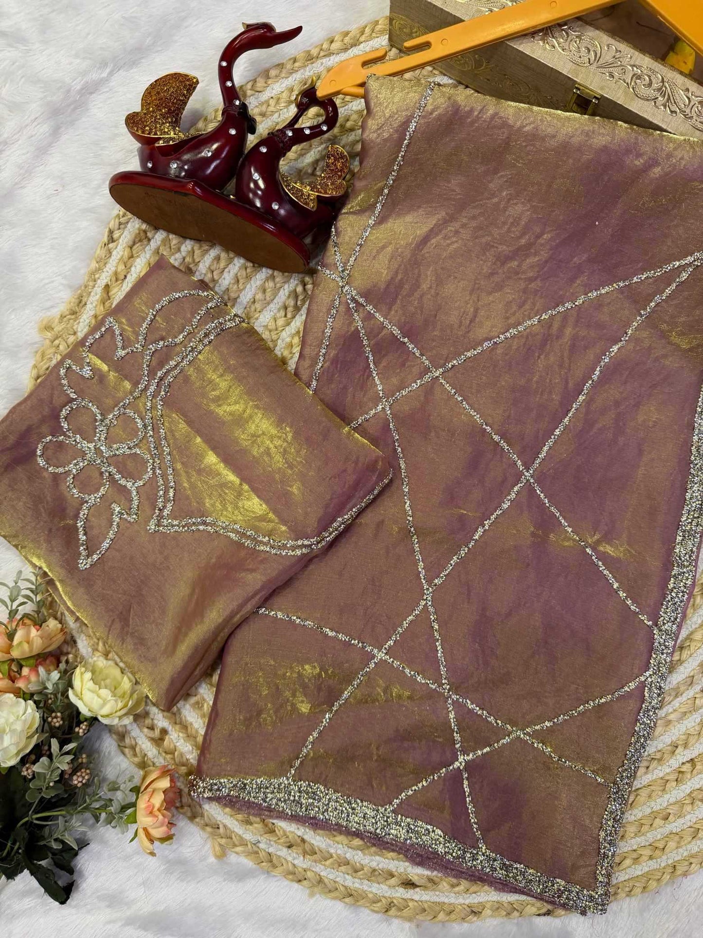 Space Silk Party Wear Saree