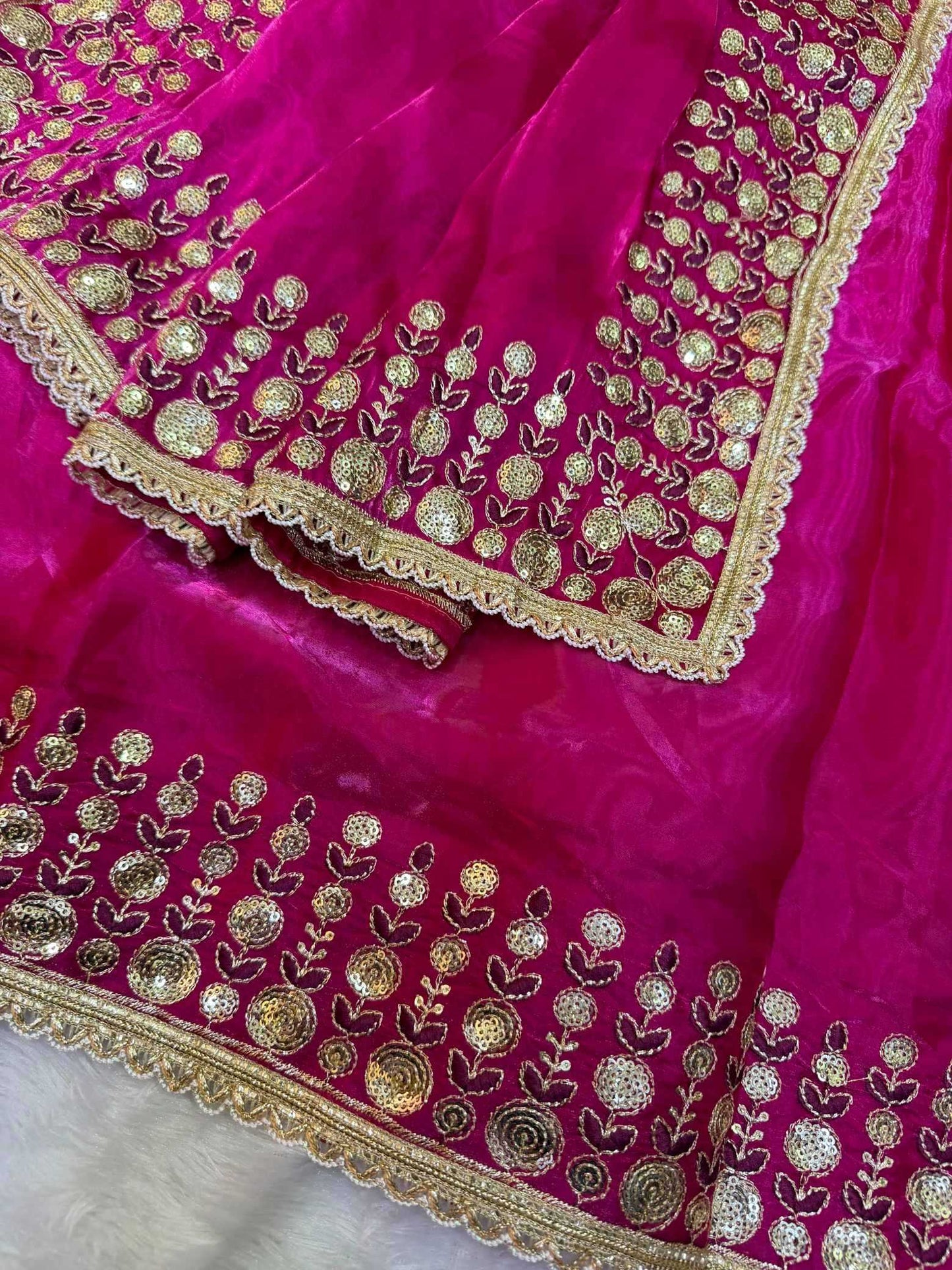 Satin Designer Saree