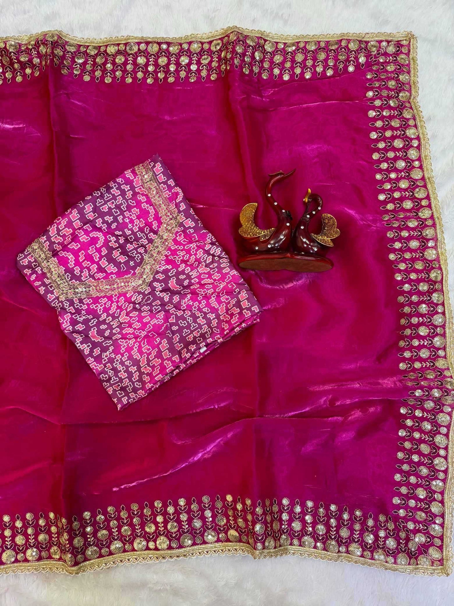 Satin Designer Saree