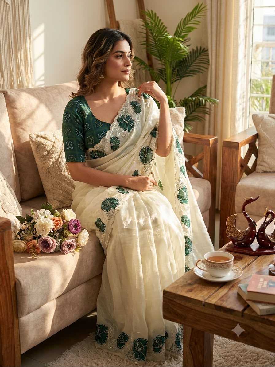 Space Silk Designer Saree