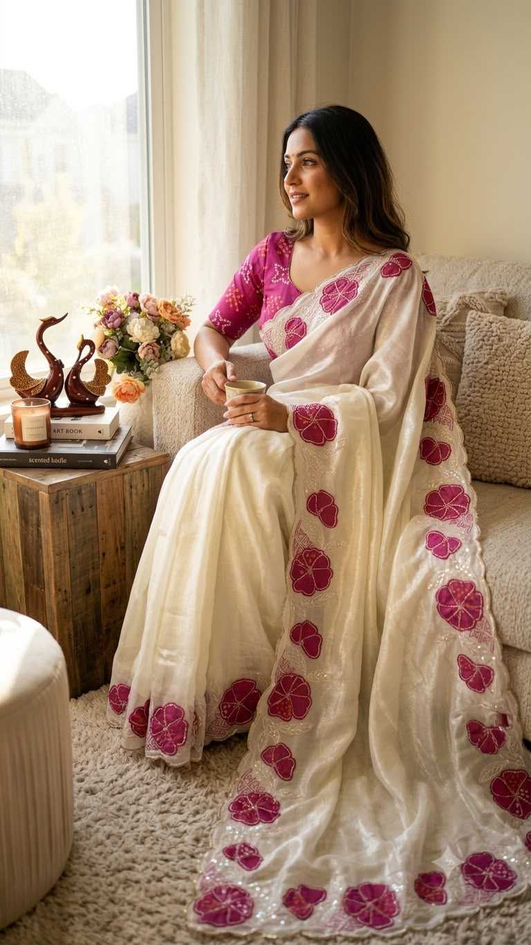 Space Silk Designer Saree