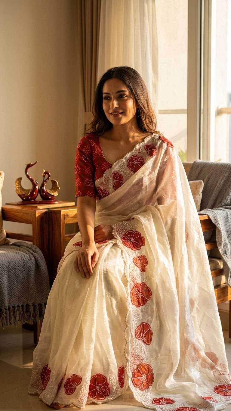 Space Silk Designer Saree