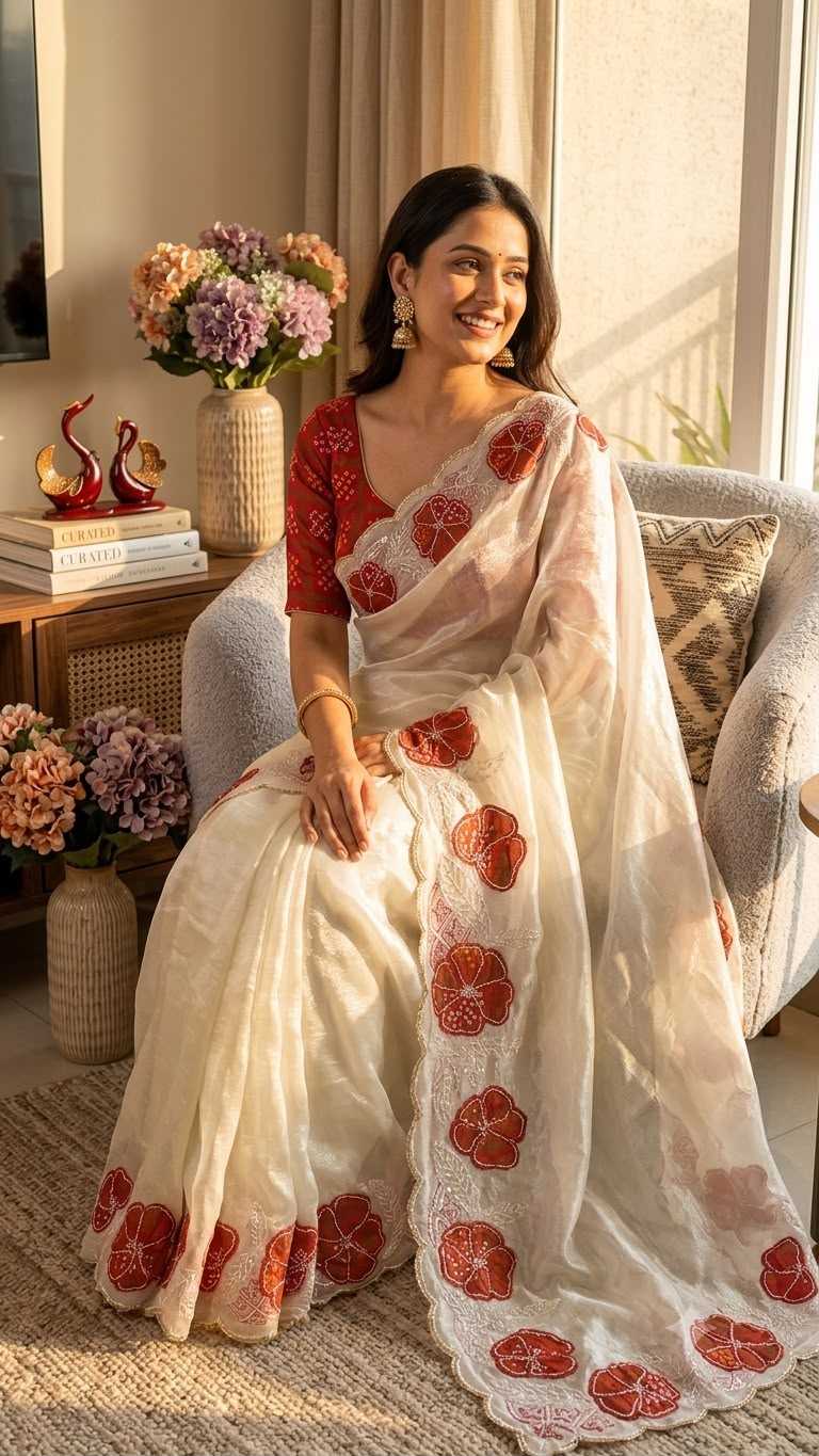 Space Silk Designer Saree