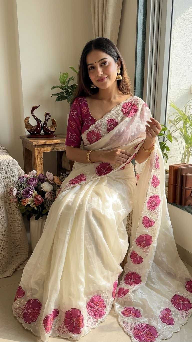 Space Silk Designer Saree