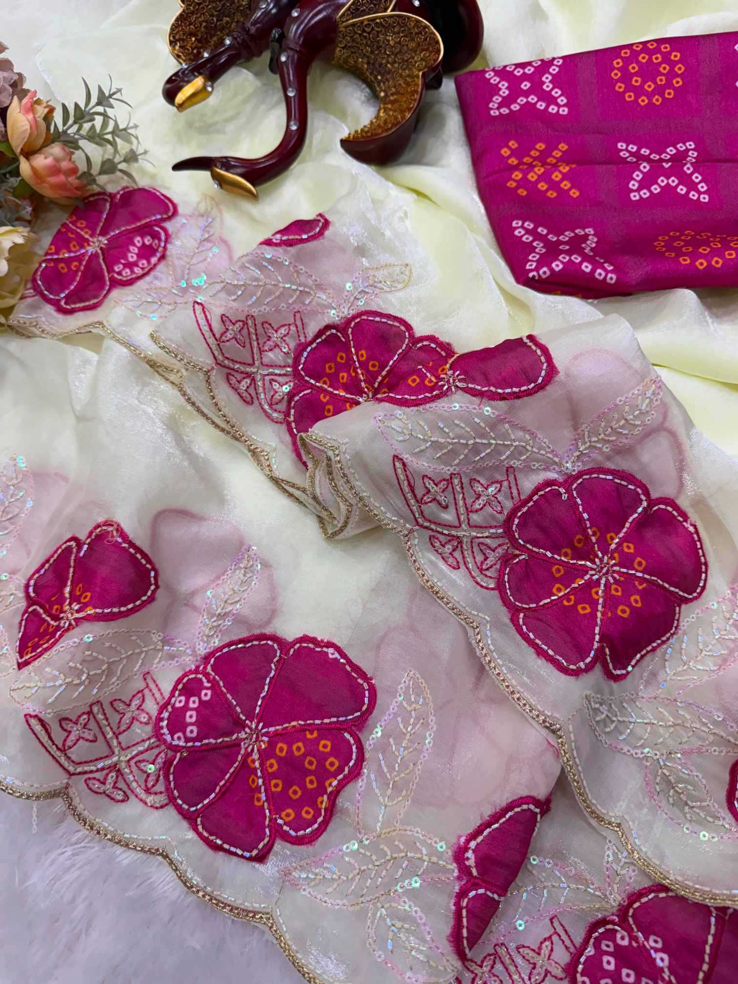 Space Silk Designer Saree