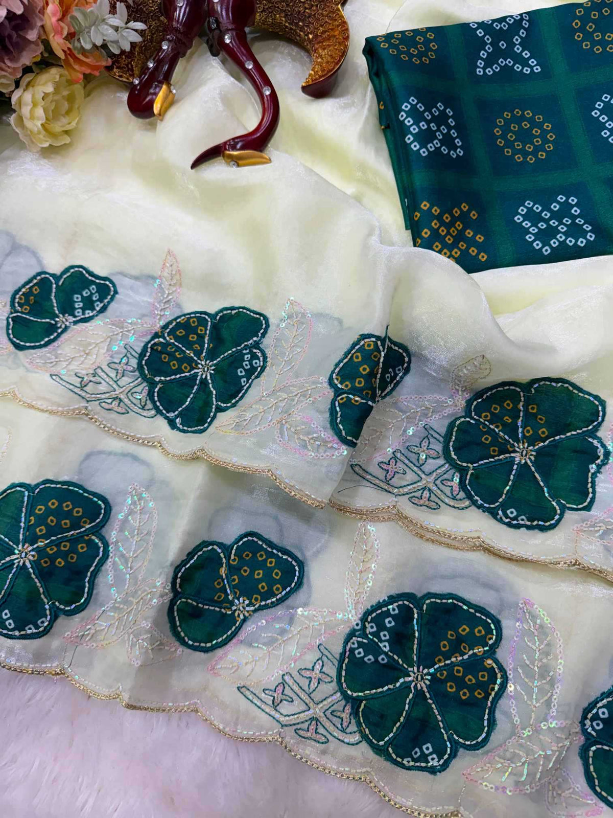 Space Silk Designer Saree