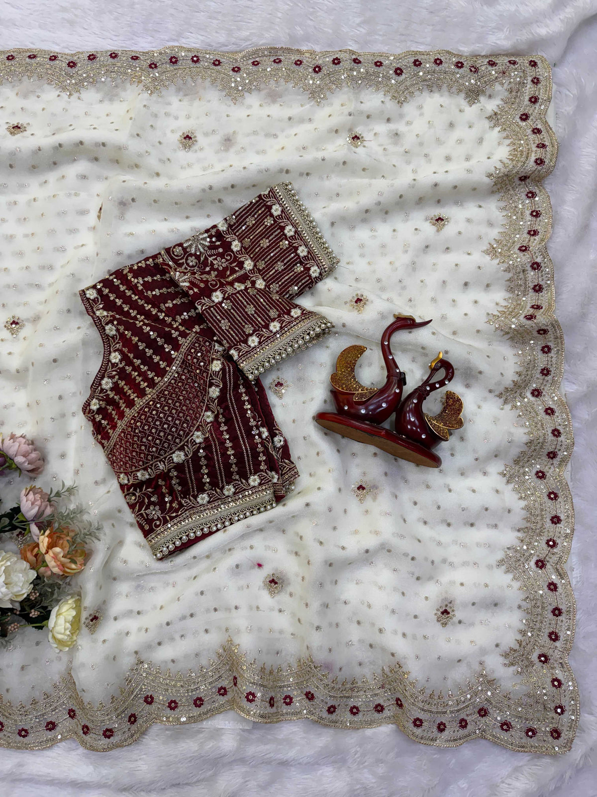 Zari Silk Sequence Saree