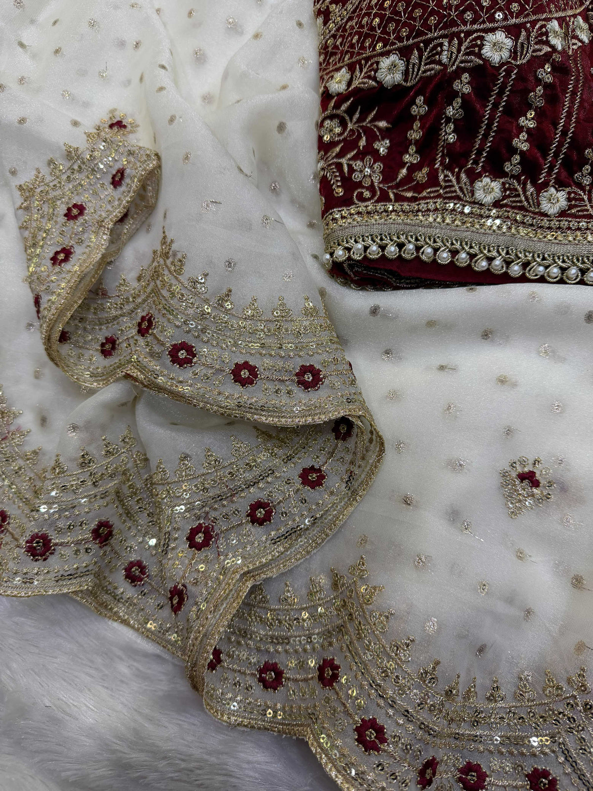 Zari Silk Sequence Saree