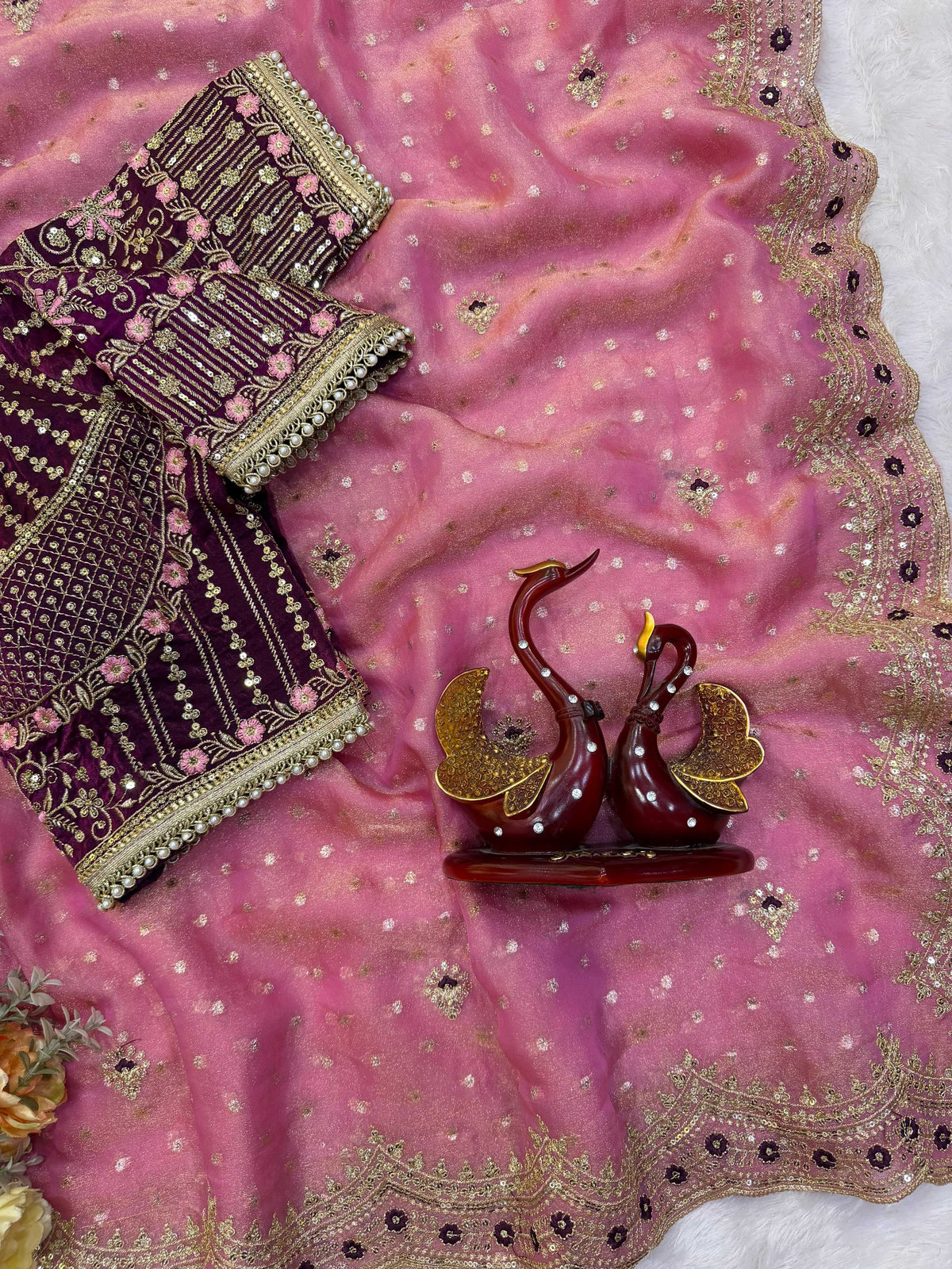 Zari Silk Sequence Saree