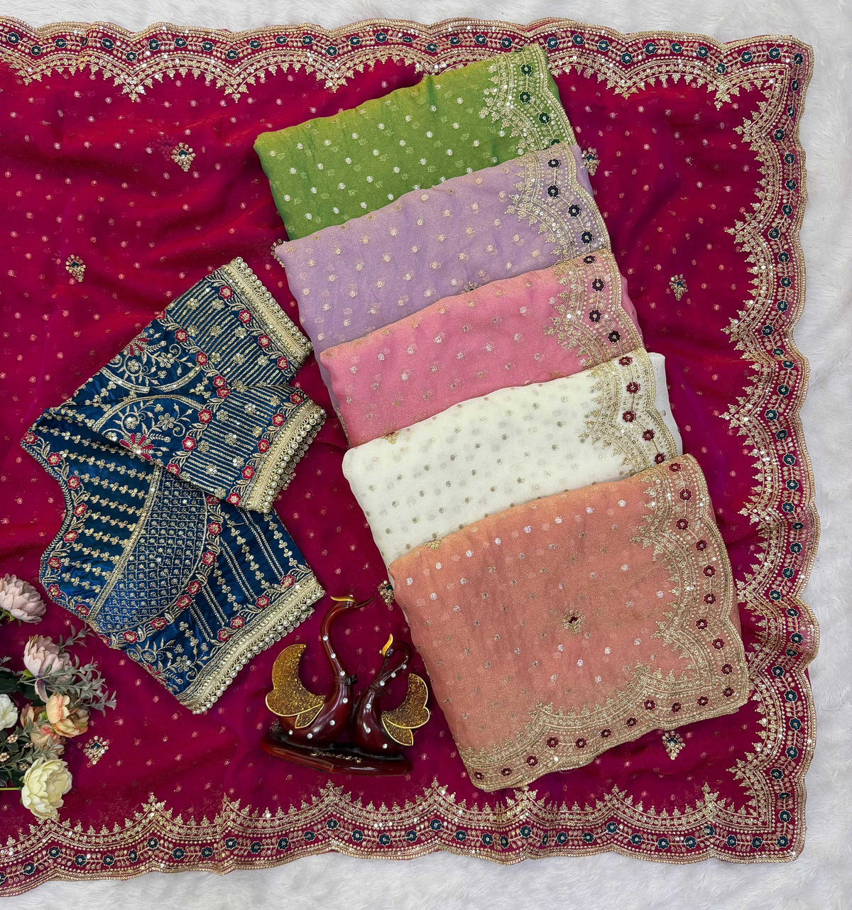 Zari Silk Sequence Saree