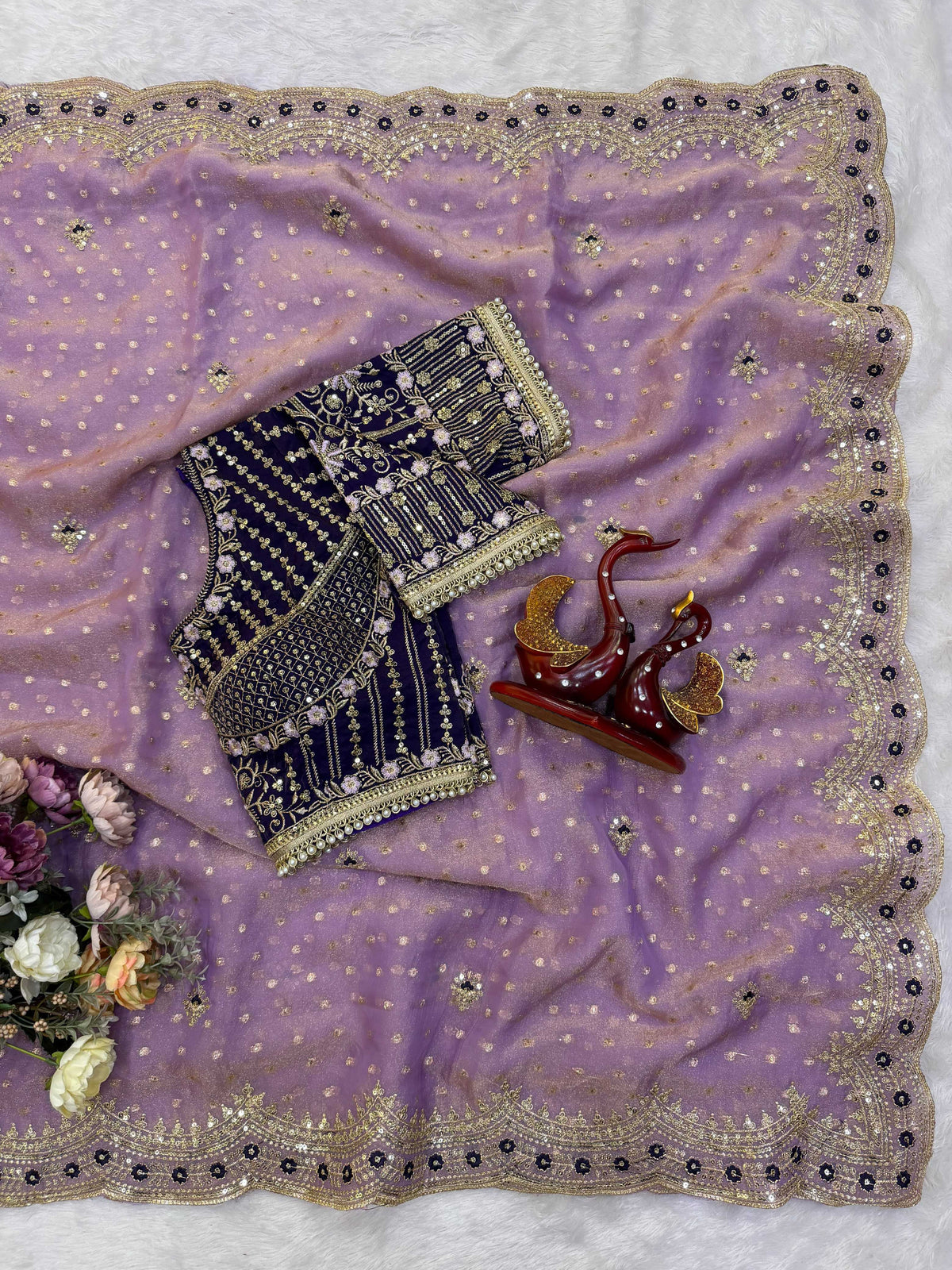 Zari Silk Sequence Saree