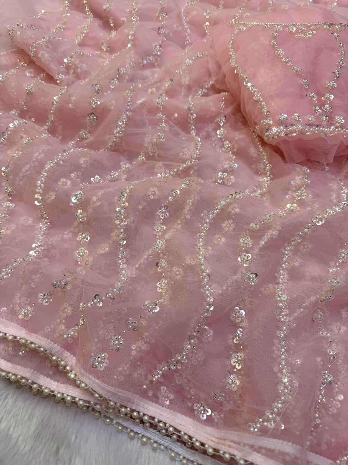 Soft Net Designer Saree