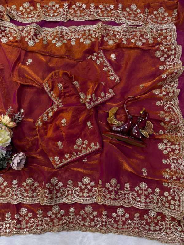 Space Silk Sequence Saree