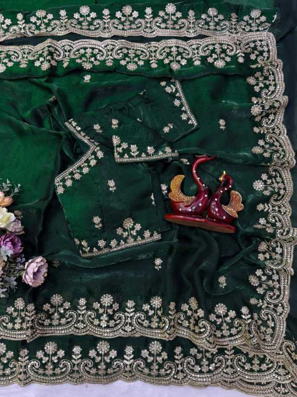 Space Silk Sequence Saree